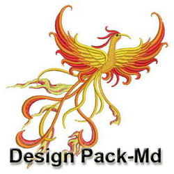 Burning Phoenix machine embroidery designs