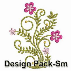 Swirly Floral Deco machine embroidery designs