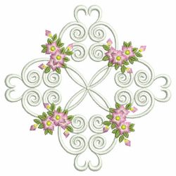 Heirloom Flower Symmetry 06 machine embroidery designs