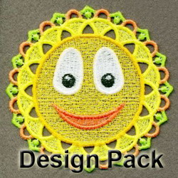 FSL Smiley Flowers machine embroidery designs