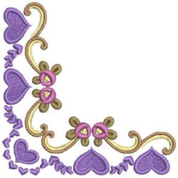 Rose Corner 02 machine embroidery designs