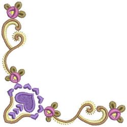 Rose Corner 05 machine embroidery designs