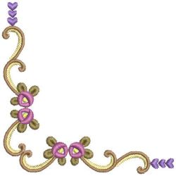 Rose Corner 12 machine embroidery designs