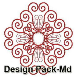 Heirloom Redwork Quilt 2(Md) machine embroidery designs