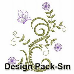 Swirly Flowers(Sm) machine embroidery designs