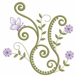 Swirly Flowers 06(Md) machine embroidery designs