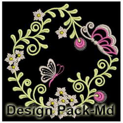 Colorful Dancing Butterflies(Md) machine embroidery designs