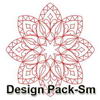 Snowflake Redwork Quilts(Sm)