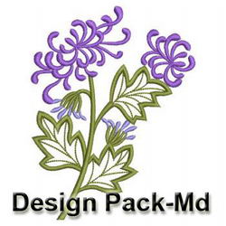 Chrysanthemums(Md) machine embroidery designs