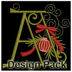 Christmas Alphabets machine embroidery designs