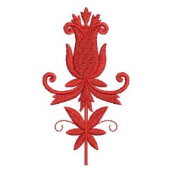 Redwork Damask Flowers 04 machine embroidery designs