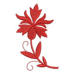 Redwork Damask Flowers 10