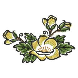 Heirloom Watercolor Flowers 07 machine embroidery designs