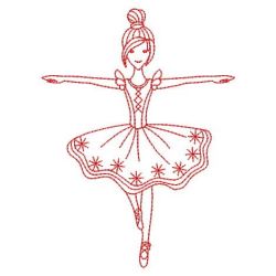 Redwork Ballet Girls 01(Lg)