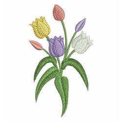 Fragrant Tulips 2 06 machine embroidery designs