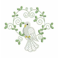 Heirloom Christmas Dove 08 machine embroidery designs