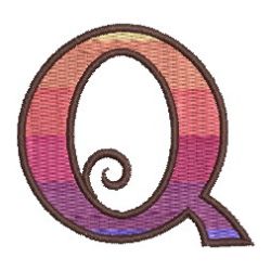 Gradient Alphabets 17 machine embroidery designs