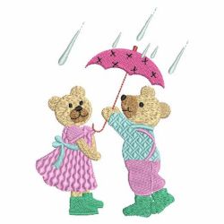 In the Rain 01 machine embroidery designs