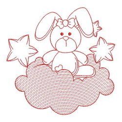 Redwork Over the Cloud 4 03(Lg) machine embroidery designs