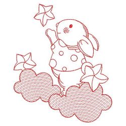 Redwork Over the Cloud 4 04(Lg) machine embroidery designs