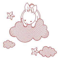 Redwork Over the Cloud 4 05(Md) machine embroidery designs