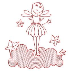 Redwork Over the Cloud 4 09(Lg) machine embroidery designs