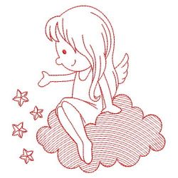 Redwork Over the Cloud 4 10(Lg) machine embroidery designs