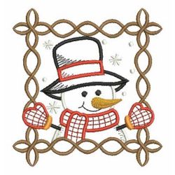 Vintage Cute Snowman 01 machine embroidery designs