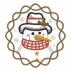 Vintage Cute Snowman 07 machine embroidery designs