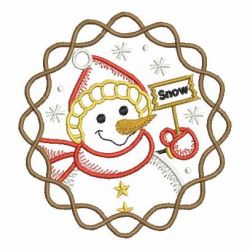 Vintage Cute Snowman 10 machine embroidery designs