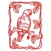 Redwork Parrot 08(Lg)