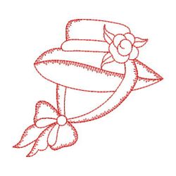 Redwork Victorian Hats 03