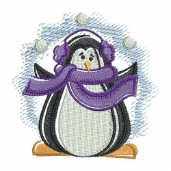 Penguin Painting machine embroidery designs