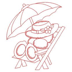 Redwork Summer Bears 09(Lg) machine embroidery designs