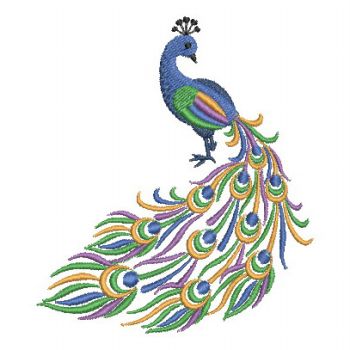 peacock embroidery design free download