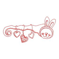 Redwork Bunny 3 05(Sm) machine embroidery designs