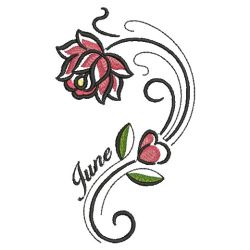 12 Months Of Flowers 06(Md) machine embroidery designs