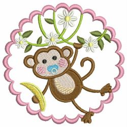 Baby Monkey 02 machine embroidery designs