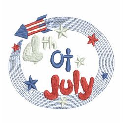 4th of July 09 machine embroidery designs