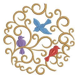 Fancy Bird 04 machine embroidery designs