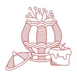 Redwork Country Tea Time 08(Lg) machine embroidery designs