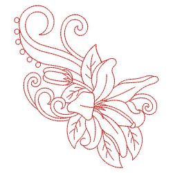 Redwork Lily 10(Sm) machine embroidery designs