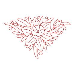 Redwork Daffodils 04(Lg) machine embroidery designs