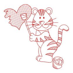 Redwork Baby Tiger 03(Md) machine embroidery designs