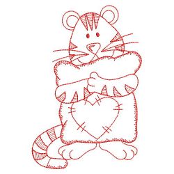 Redwork Baby Tiger 04(Sm) machine embroidery designs