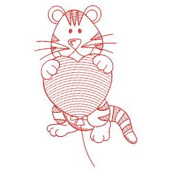 Redwork Baby Tiger 05(Lg) machine embroidery designs