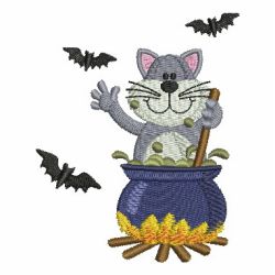 Halloween Cat 02 machine embroidery designs