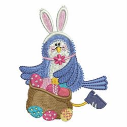 Easter Blue Bird 08 machine embroidery designs