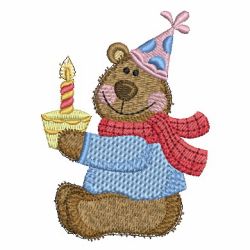 Birthday Bear 03 machine embroidery designs