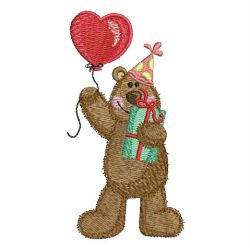 Birthday Bear 09 machine embroidery designs